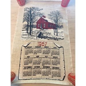 1967 Schoolhouse Linen Calendar